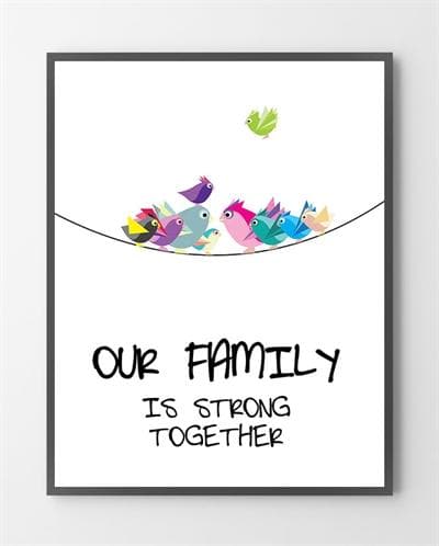 Plakat Family Together 50x70 - Bylux Plakater