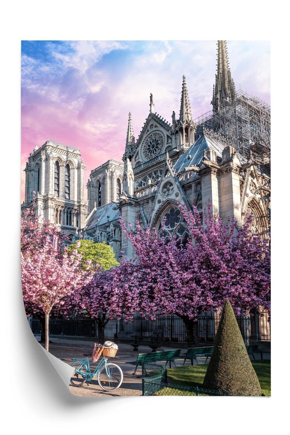 Plakat Notre Dame Paris Katedralen Ved Solopgang - Doboxa Plakater