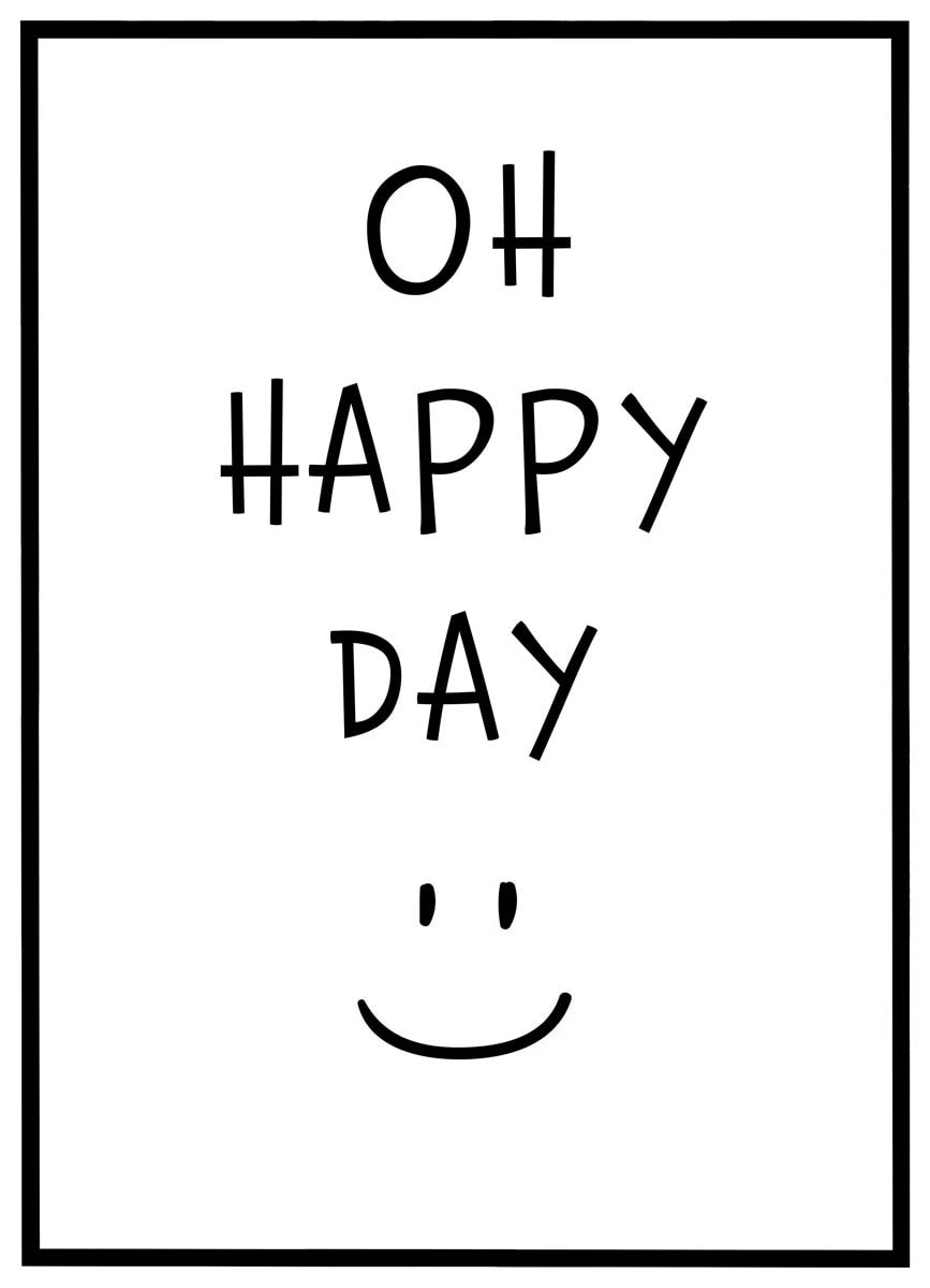 Plakat Happy Day - Plakater