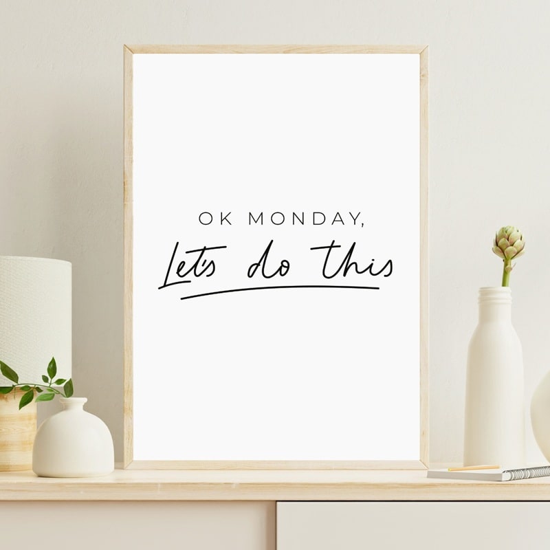 Plakat Monday Let This - Plakater