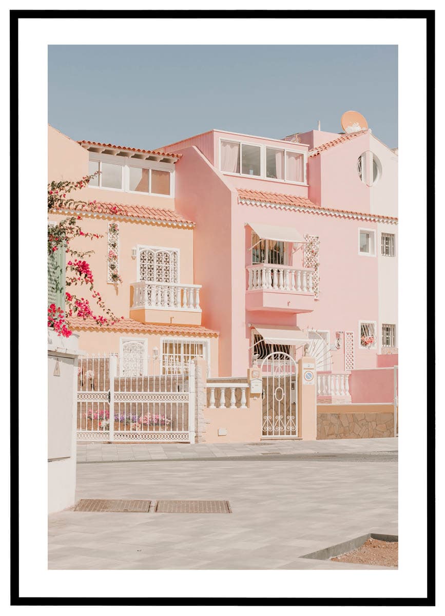 Plakat Pastelfarvet Arkitektur - Plakater