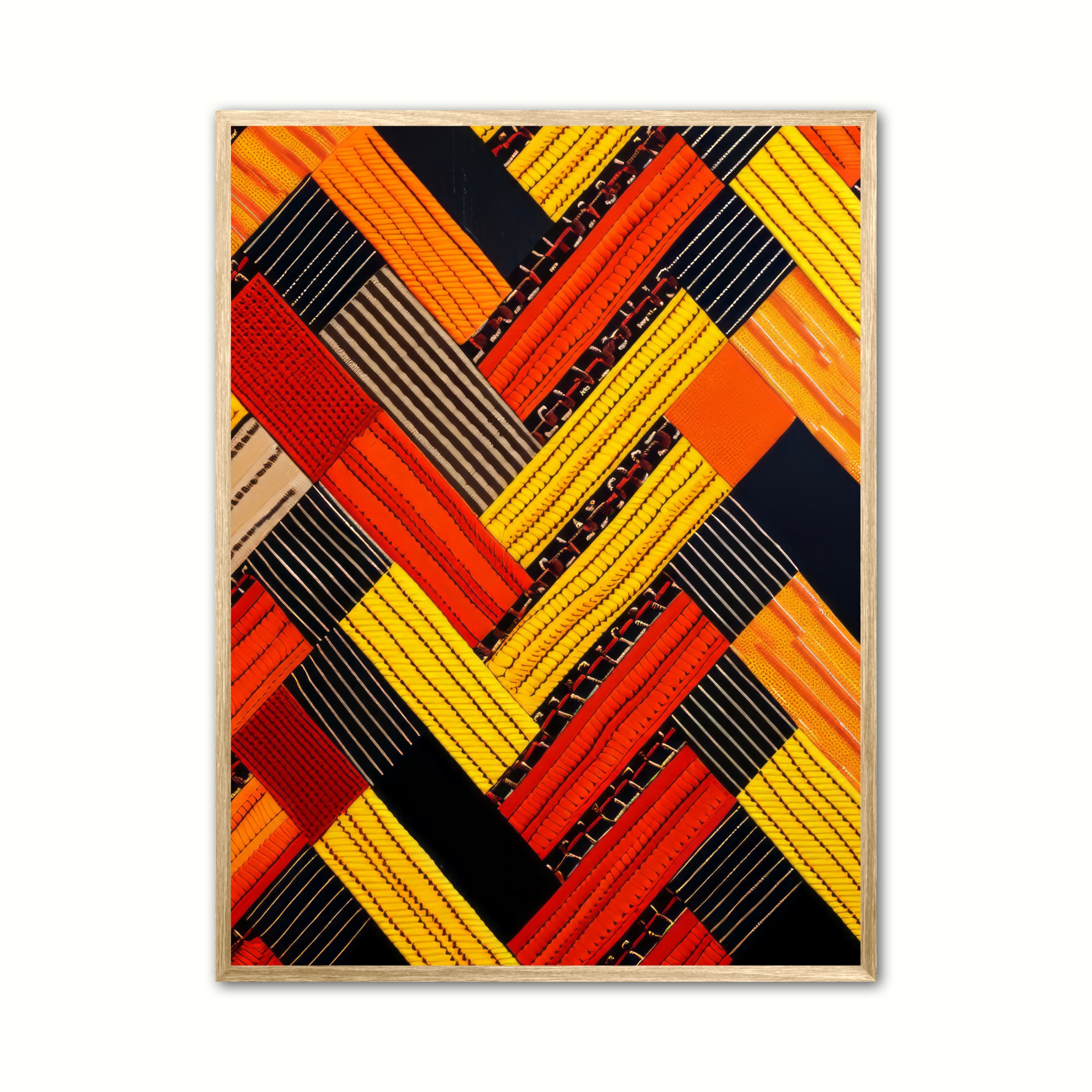 Retro Herringbone Radiance Plakat - Ny Plakat Plakater