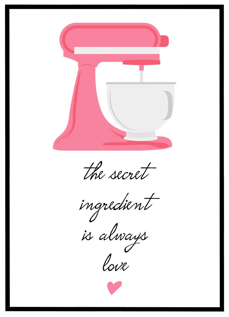 Plakat The Secret Ingredient Always Love - Plakater