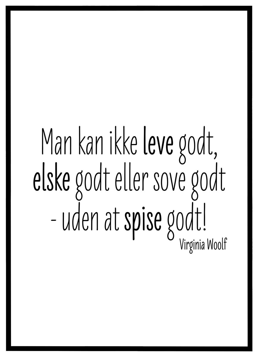 Plakat Spise Godt - Plakater