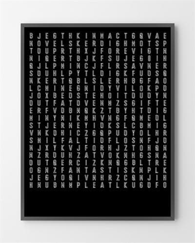 Plakat Til Hjemmet Ord Kombination 50x70 - Bylux Plakater