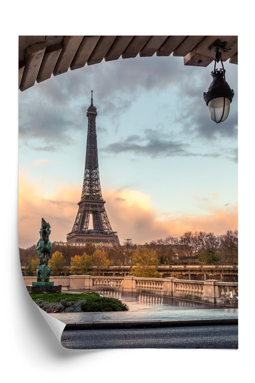 Plakat Udsigt Over Eiffeltårnet Fra Bir Hakeim Broen - Doboxa Plakater