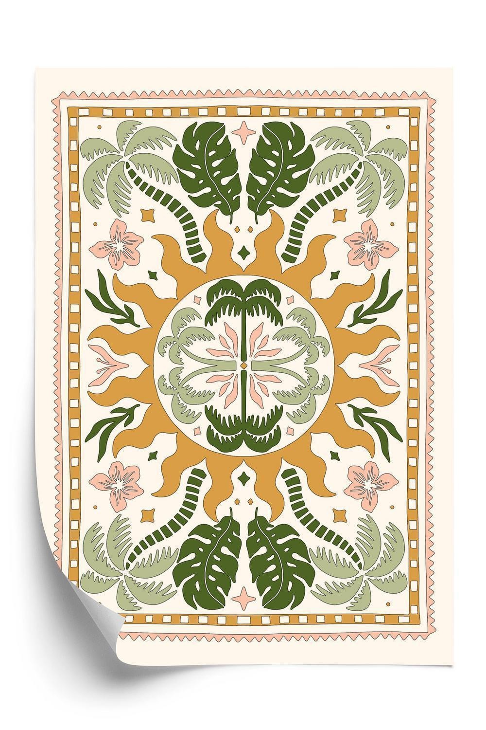 Plakat Vilde Blomster Blade Form Ornament - Doboxa Plakater