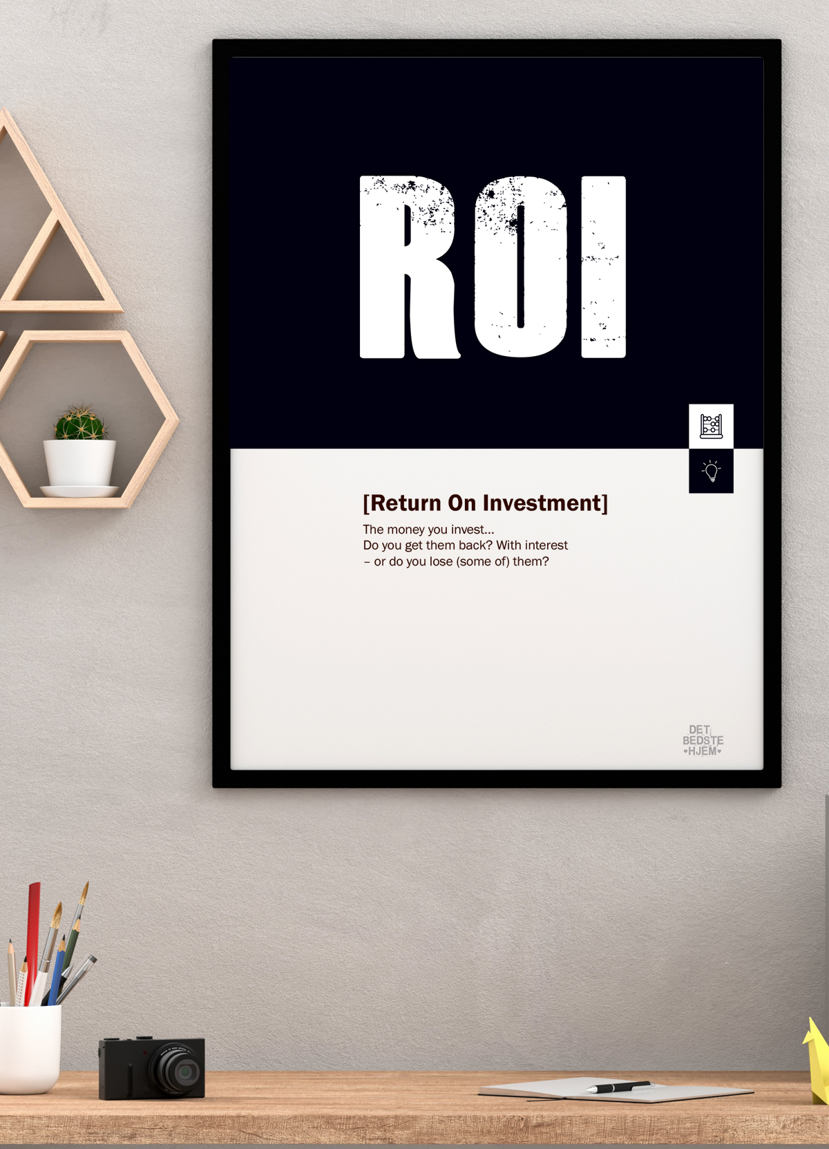 Roi Marketing Plakat 199 - Det Bedste Hjem Plakater
