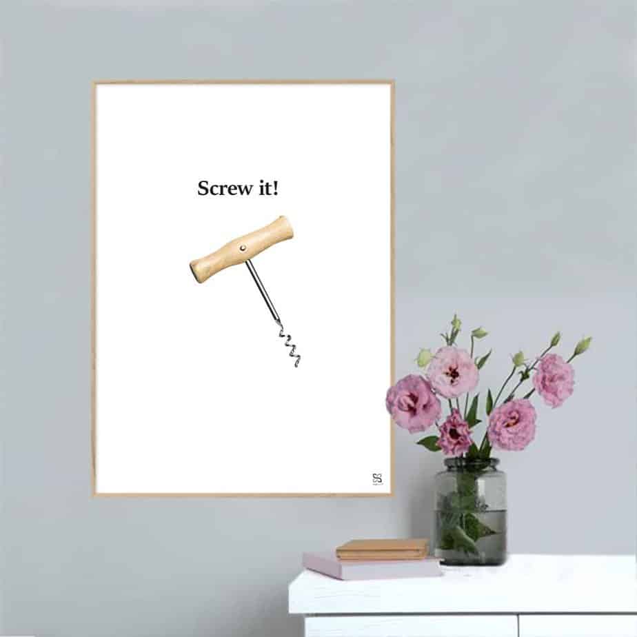 Screw Plakat Lodret - Songshape Plakater