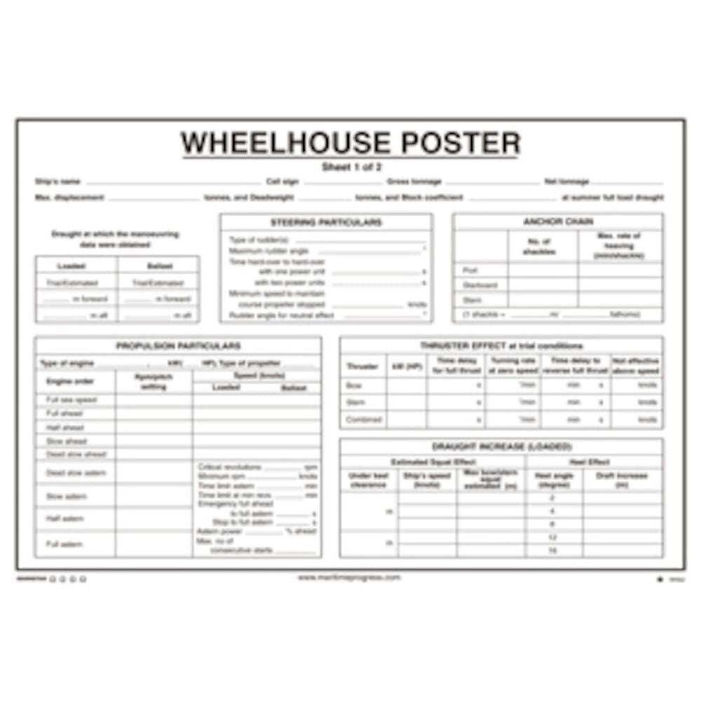 Sign Imo 1010 Whellhouse Poster 125250 Selvklæbende Vinyl 420 297 Skilte Imo Skibsskilte - Sg Skilte Plakater  - 5708387056249
