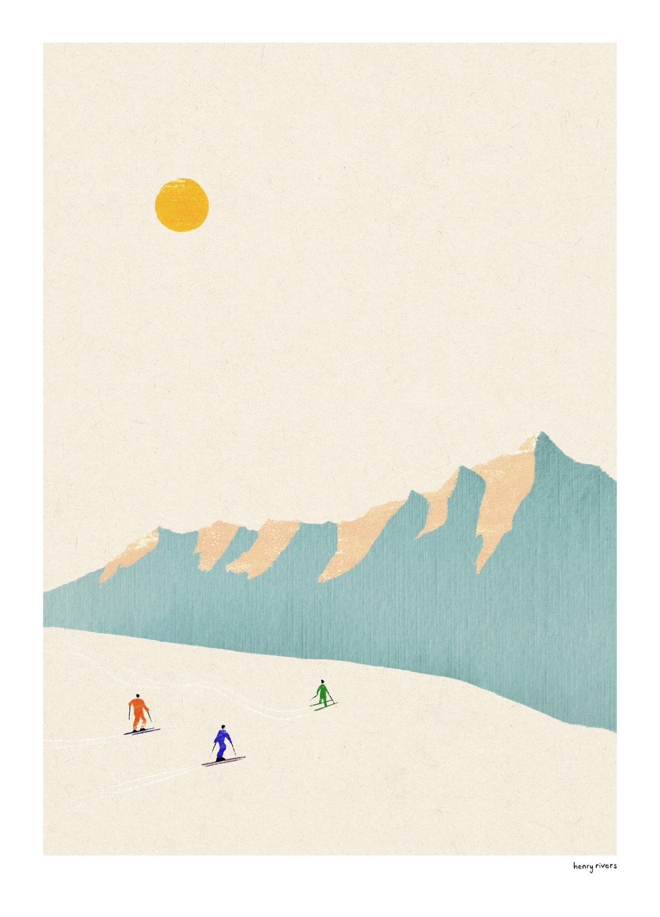 Rosa Skiing Henry Rivers - Henry Rivers Plakater