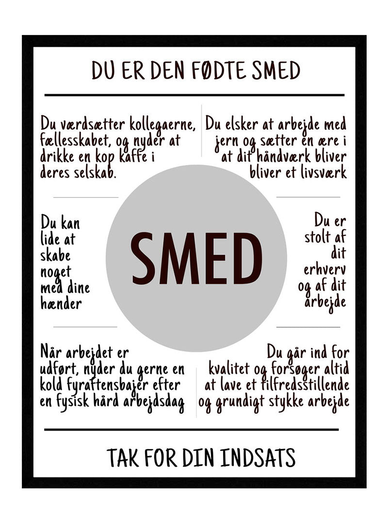 Smed Plakat - Postersbyus Plakater