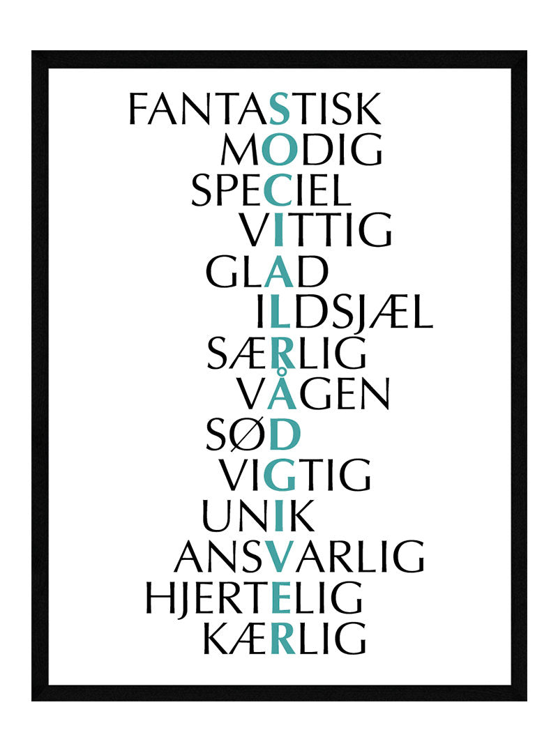 Socialradgiver Citat Plakat - Postersbyus Plakater