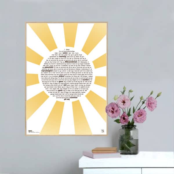 Sommer Vej Michael Falch Songshape Plakat Lodret - Songshape Plakater