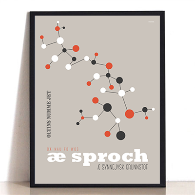 Oltins Numme Jet Plakat GrÅ - Mutmut Plakater