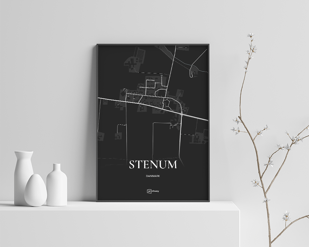 Sort Stenum Plakaten - Printway Plakater