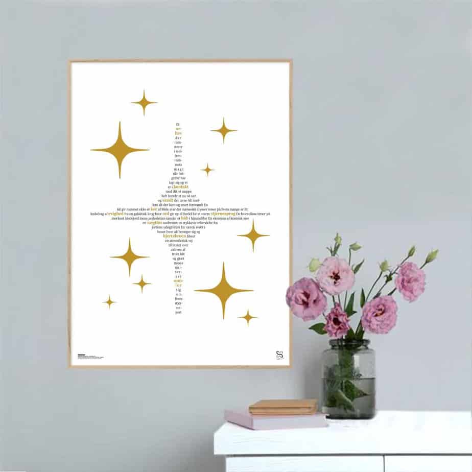 Stjernesprog Anette Prehn Lodret - Songshape Plakater