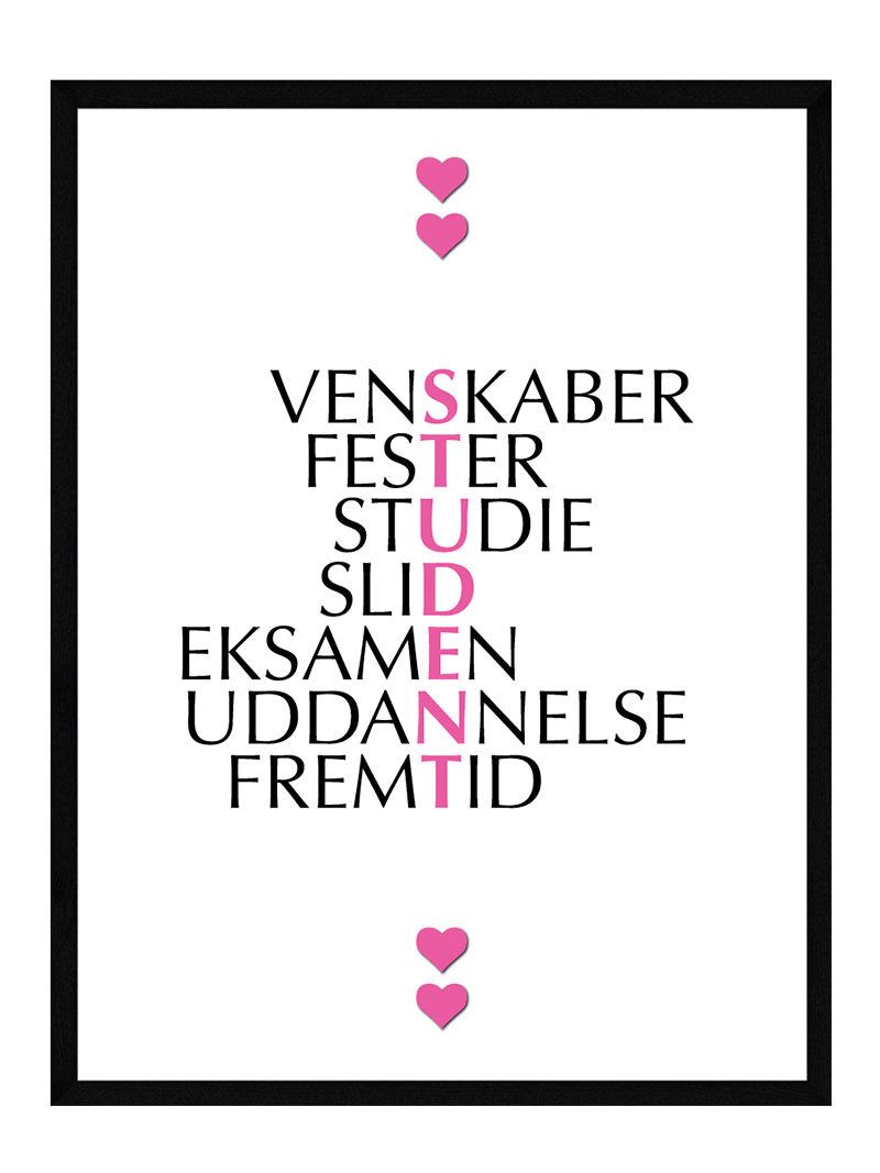 Studenter Citat Plakat - Postersbyus Plakater