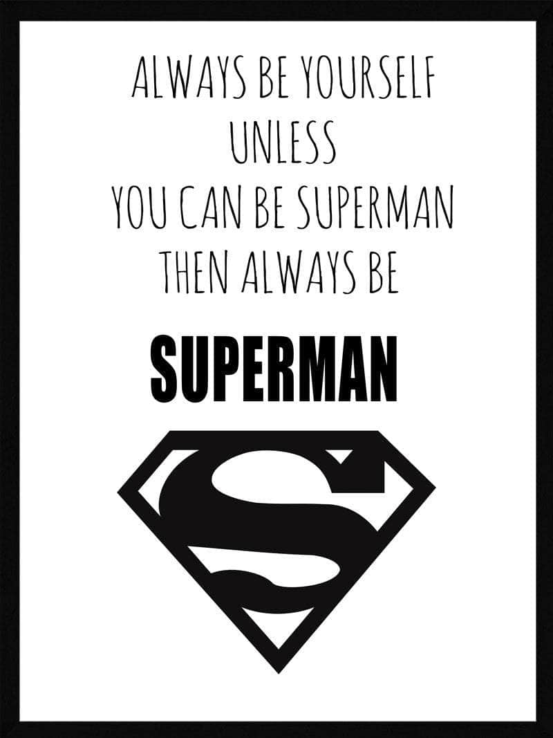Superman Plakat Med Logo - Postersbyus Plakater