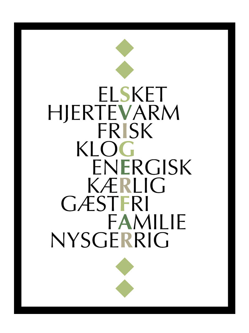 Svigerfar Citat Plakat - Egly Design Plakater