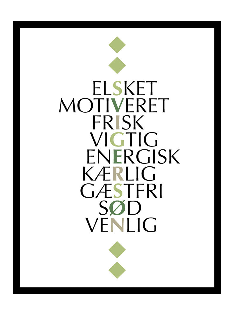 Svigersøn Citat Plakat - Egly Design Plakater