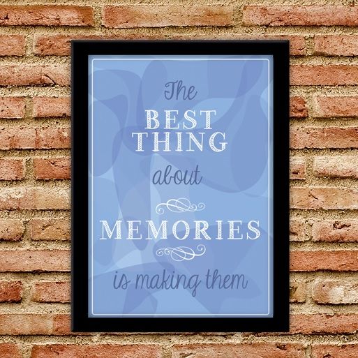 Plakat The Best Thing About Memories - Plakater