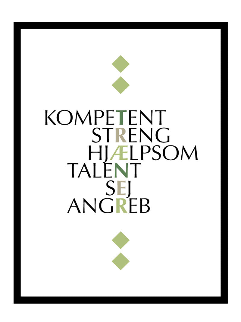 Træner Plakat - Egly Design Plakater