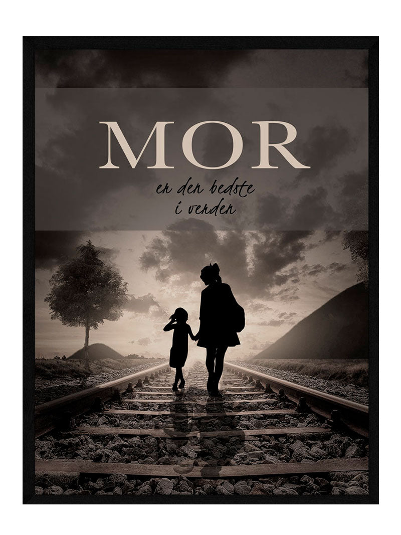 Verdens Bedste Mor Plakat Jernbane - Postersbyus Plakater