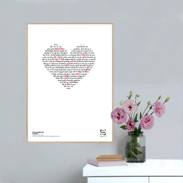 Tog Heldigvis Fejl Poul Krebs Plakat Lodret - Songshape Plakater