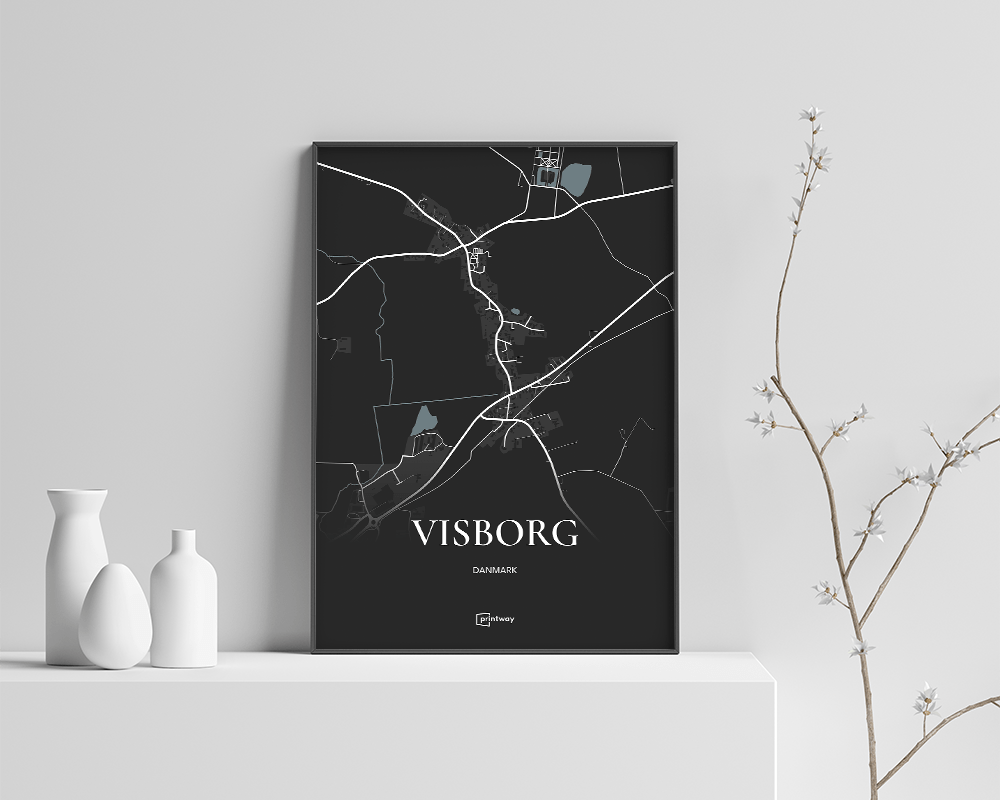 Sort Visborg Plakaten - Printway Plakater