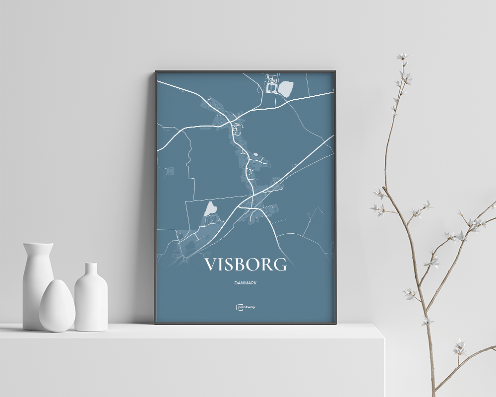 Havblå Visborg Plakaten - Printway Plakater